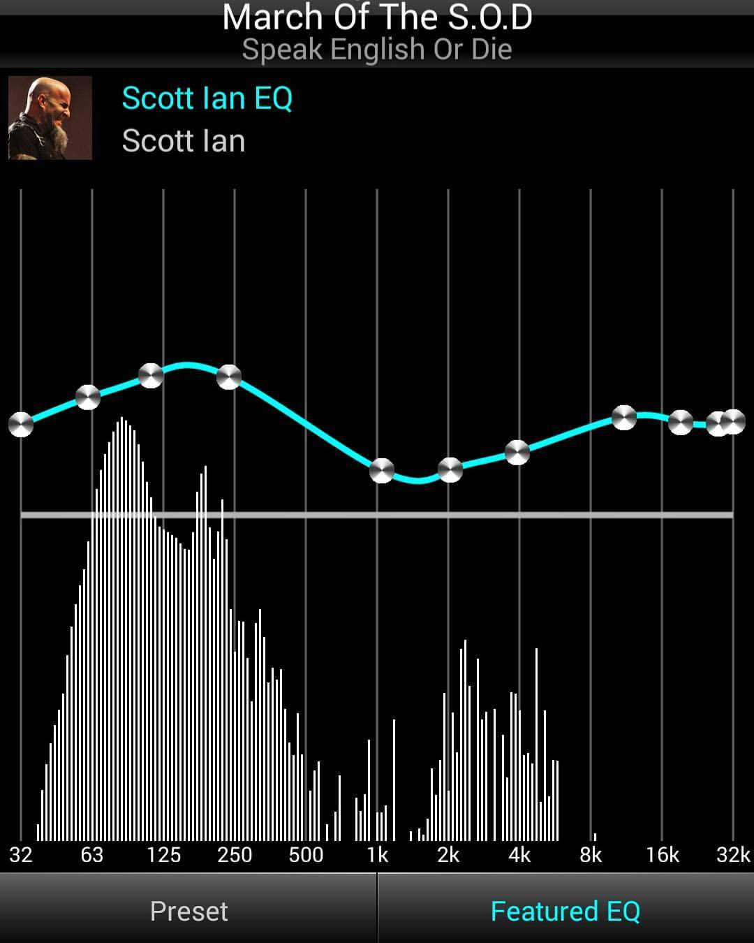 俺の3大ギタリストscott Ianセッティングのeqで聞くsodはがーさすな音だ