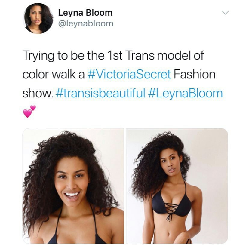 flyandfamousblackgirls:https://www.yahoo.com/lifestyle/trans-model-launches-viral-campaign-first-trans-woman-color-cast-victorias-secret-194703152.html