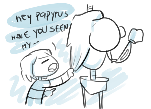 frammur:what if sans and papyrus swap heads just to mess up with people