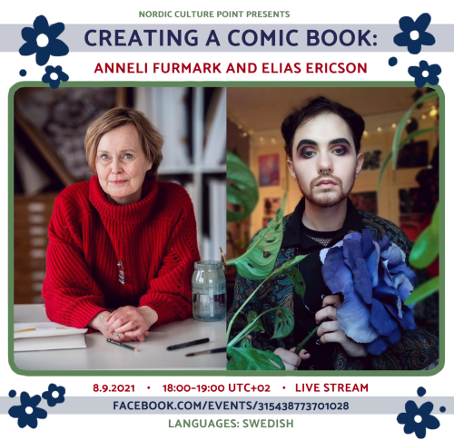 Anneli Furumark and I will participate in a book panel at Nordic Culture Point! Wednesday September 