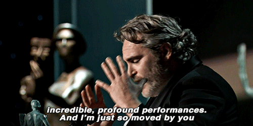 driverdaily:Joaquin Phoenix shouting out Adam Driver during his acceptance speech for Best Actor at 