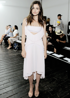 dailyptonkin:  Phoebe Tonkin attend the Dion Lee fashion show during Mercedes-Benz Fashion Week Spring 2015 in NYC (September 6, 2014)  