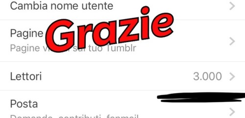 Abbiamo superato i 3000 lettori…grazie a tutti!!! Ci vogliono nuove foto per festeggiare&hell