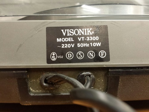 Visonik VT 3300 Belt Drive Semi-Automatic Stereo Turntable, 1980