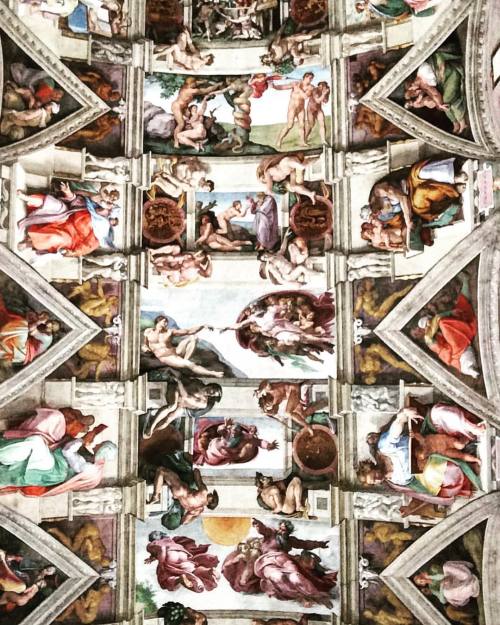 “It is well with me only when I have a chisel in my hand.” -Michelangelo- #sistinechapel