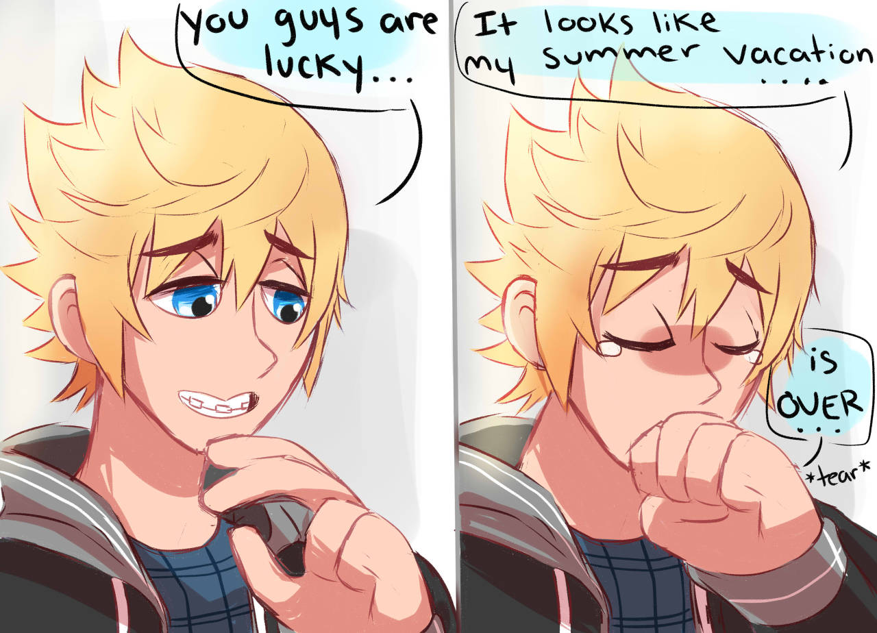 lazychocobo:  Ven: *yawns*…I have to go soon too so-….Roxas: Aw…Prompto: A