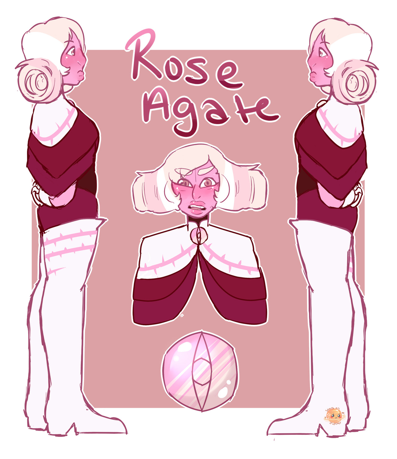 starsonjupiter:My Rose Agate Oc for SU.