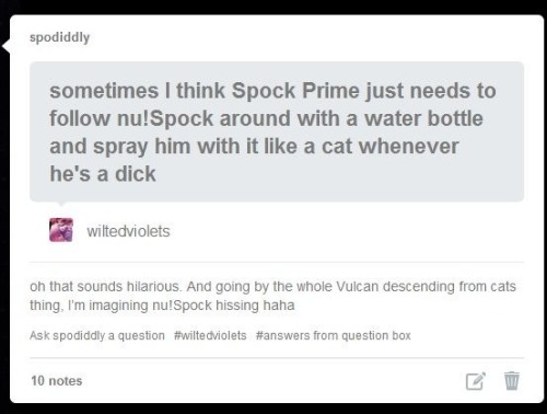 queenspocko:  Welcome to the Star Trek fandom: part 2 