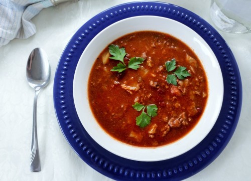(via Cabbage Patch Soup | Homemade Food Junkie) Such a good, easy soup for dinner!