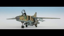 1/32 trumpeter model kit mig23 Libyan Air Force.