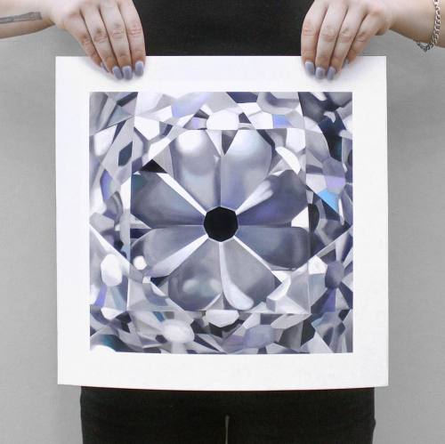 My Old Mine Cut diamond print is now available at angiecrabtree.com/store! Her name is Isabella and 