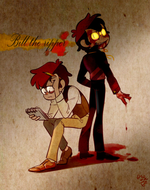 ricebowl0821: bill the ripper( Get inspiration from 윗 ) / teenagers dipper &amp; bill 