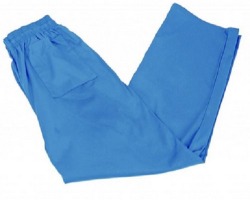 smileyscrubs:  Elastic Unisex Scrub Pants in Ceil Blue with 2 side pockets,super comfortable for Men and Women