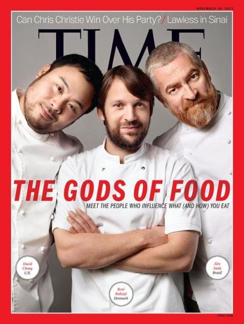 El chef brasileño Alex Atala en la portada de la revista TIME (junto con el estadounidense David Chang y el danés René Redzepi) en un reportaje titulado “The Gods of Food” (Los dioses de la comida). Pero el reportaje ha creado controversia pues de...