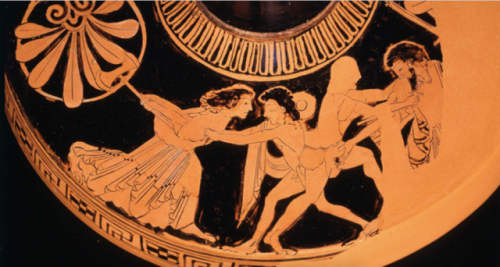clodiuspulcher:The Murder of Aegisthus by Orestes was particularly popular on 5th century BC Athenia