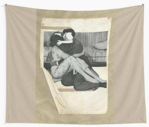 ‘The kiss’ collagePretty up your wall - wall tapestry available now at: http://www.redbubble.com/peo