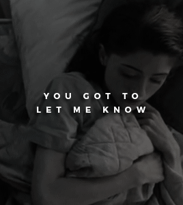 castlebvers:  If you say that you are mineI’ll be here ‘til the end of time