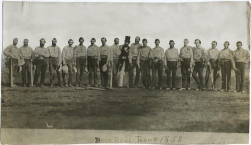 thecivilwarparlor:Baseball And The American Civil WarThe Knickerbocker Base Ball Club of New Yo