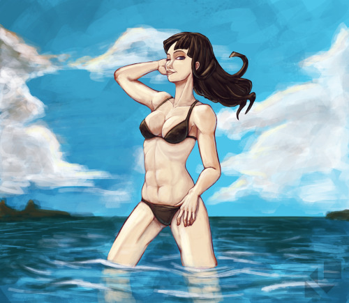 Again, this is for the weekly prompt over at /r/animesketch I changed it a bit from the sketch i posted earlier. I like it for now, but i’ll probably notice all the flaws in a day or so…  I still need more practice with landscapes…