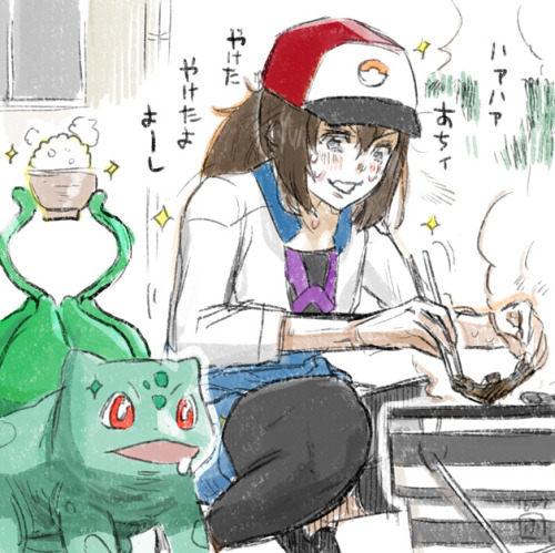 bulbasaur-propaganda:Artist  ふむな draws and imagines her life with her starter in an adorable comics.