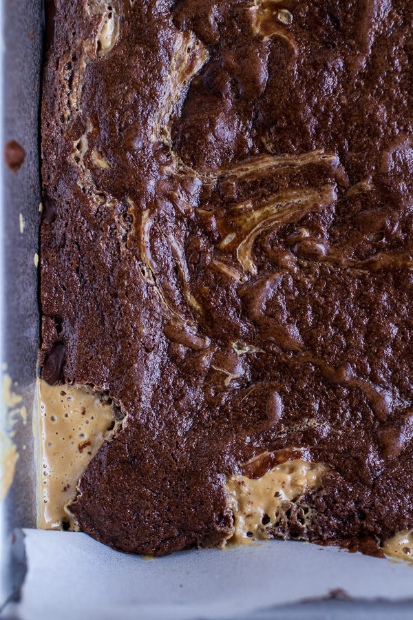 nom-food:The very best peanut butter cup fudge brownies