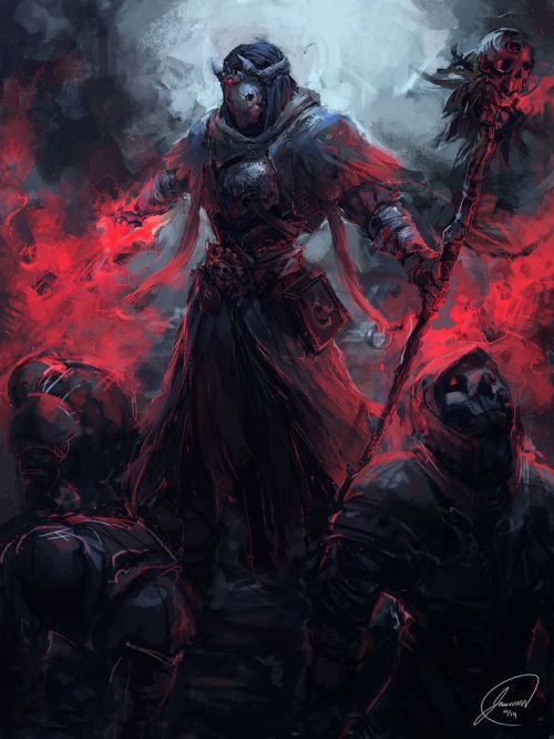 fantasy-art-engine-blog:Necromancer by JasonTN