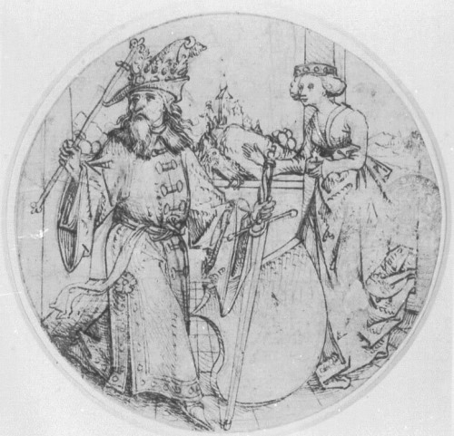 King and Queen by the Master of the Housebook, c. 1490