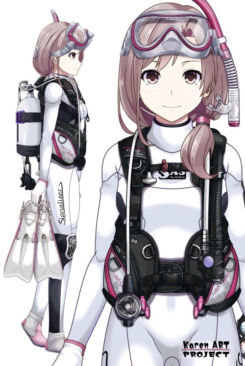 カレンちゃんとスキューバーダイビング（TUSA器材編 Part2） Karen Enjoying Scuba