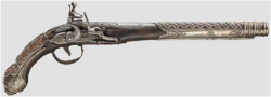 peashooter85:  A silver mounted Turkish flintlock