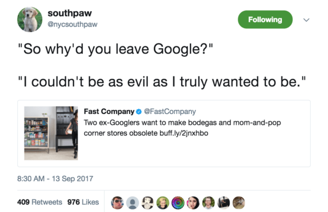 biohazerd:  buzzfeed:People Are Roasting The Shit Out Of This Startup That’s Trying