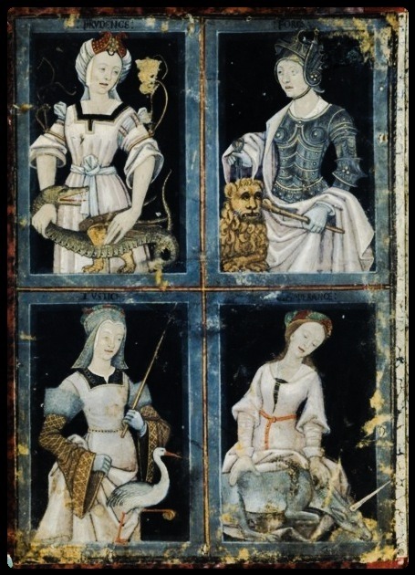 artekka:nihtegale:The four Cardinal Virtues: Prudence, Strength, Justice, Temperance, c.1510LOOK! JU