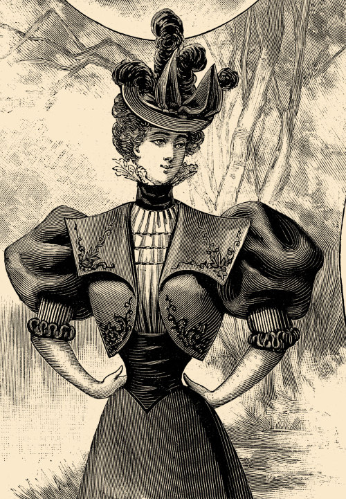 La Mode Nationale, No. 39, 26 Septembre 1896, Paris. No. 18. Groupe De Toilettes Nouvelles. Bibliothque