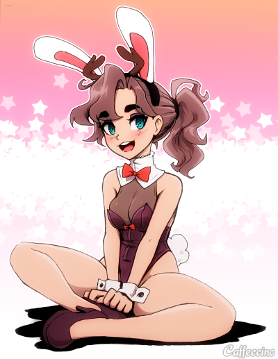 caffeccino:What&rsquo;s better than a bunnygirl? A jackalope bunnygirl! 💖Hushpuppy