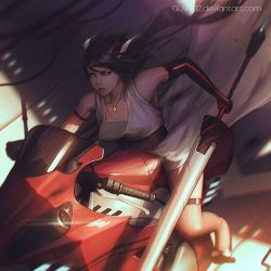 guweiz:  #commission work! 🚴  #motorcycle