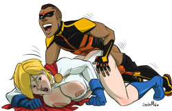 Powergirl Vs Hot-Rod