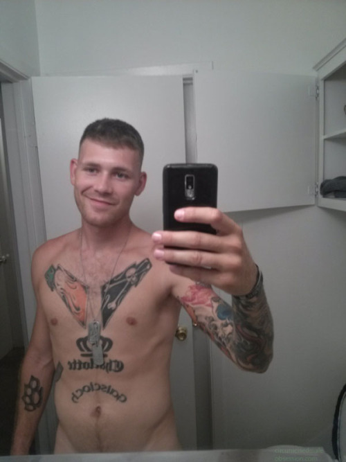 thecircumcisedmaleobsession:  25 year old straight Army hottie stationed in Killeen, TX He’s one hung Irish guy!!!!!