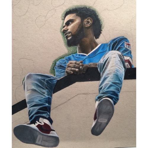 The progression of my first full color drawing. Coleworld! 2014 Forest Hills Drive - wega13art