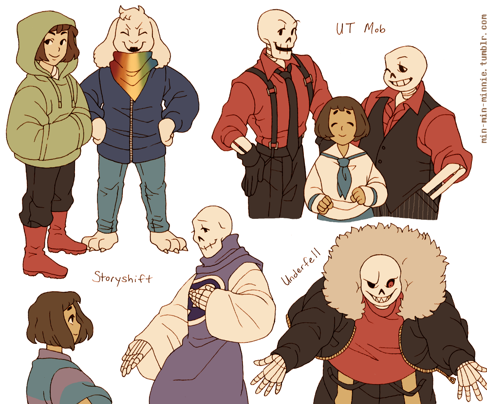 juancarla:  min-min-minnie:  undertale au request dump!! so many cute aus *^* this