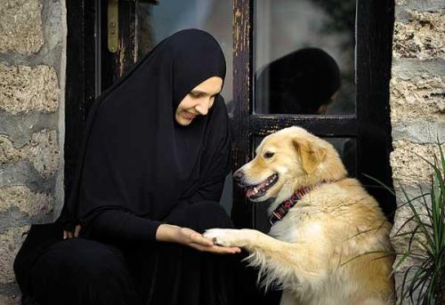 divinum-pacis:Orthodox Christian nun with her dog.