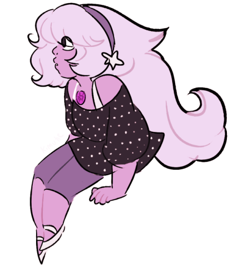 kimutie:  wanted to draw amethyst in different outfits! 