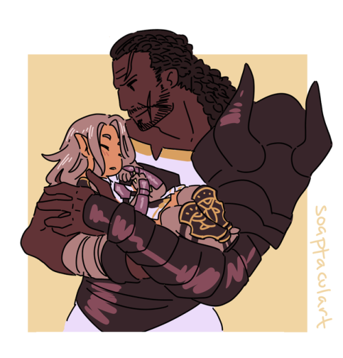 soaptaculart:  FFXIV canon: Pipin is 25 years old. He is a grown adult. He and Raubahn have not just
