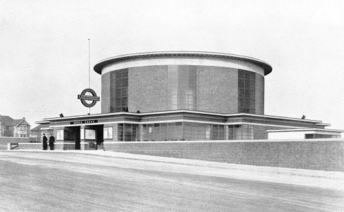 modernism-in-metroland: Arnos Grove Underground Station, Enfield 1932 Charles Holden Modernism in Me