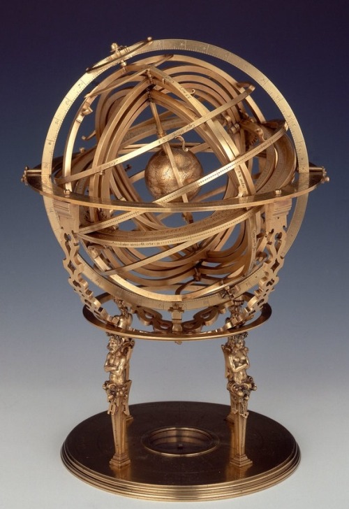 design-is-fine:Gualterus Arsenius, Armillary sphere. 1568. Brass. Louvain, Belgium. Via National Mar