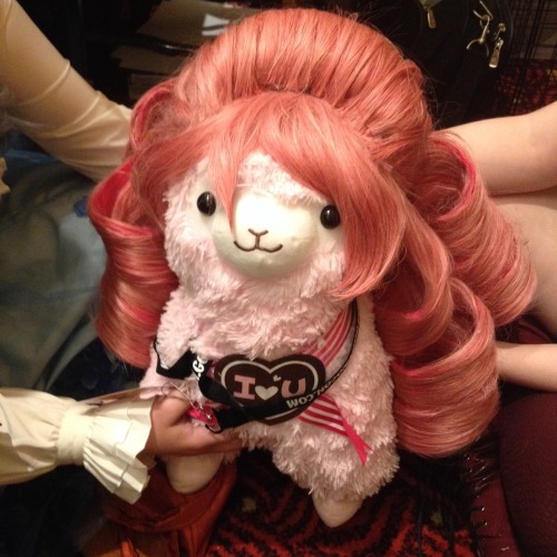 nonbinaryfae: look at this beautiful Rose Quartz cosplayer lil alpaca cosplay ft. sarah’s wig