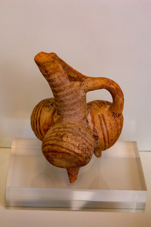 The more the better.Libation vessel, ancient, found on Crete, Museum Heraklion, 2018.