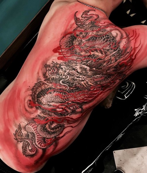 40 Amazing Red Dragon Tattoo Design Ideas 2023 Updated  Saved Tattoo