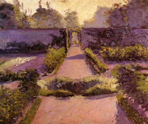 artist-caillebotte: The Kitchen Garden, Yerres, 1877, Gustave CaillebotteMedium: oil,canvas