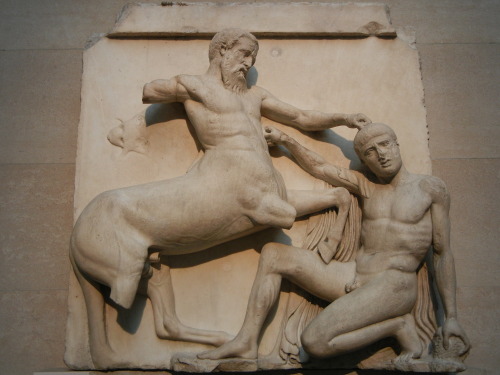 A Lapith Fighting a Centaur, Greece (447-432 BCE)