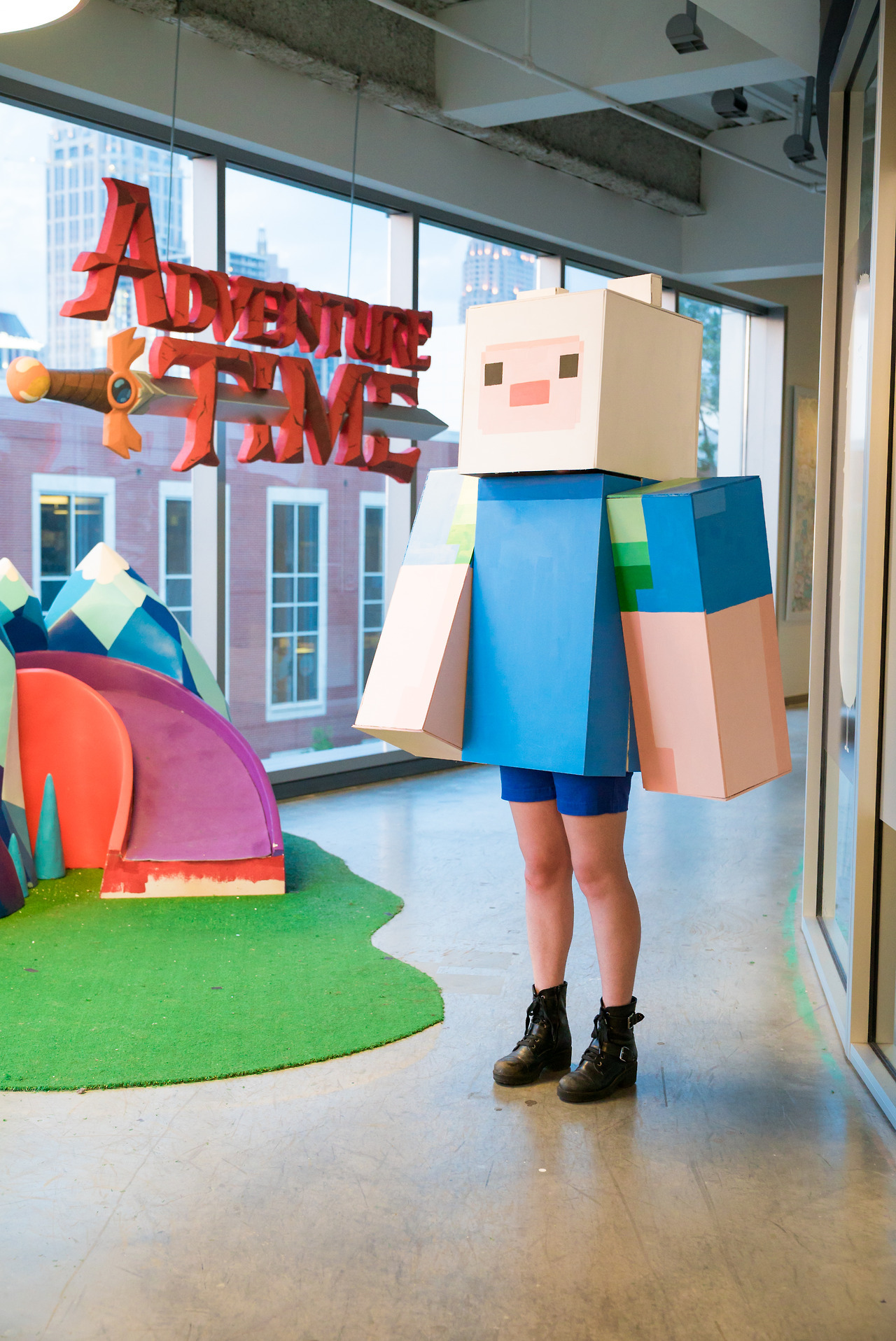 We made a Finn Minecraft skin… literally. 