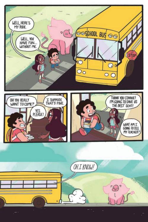 asieybarbie:    Hey everyone! Check out a preview of “Steven Universe: Too Cool For School” original graphic novel, published by BOOM Studios! Illustrated by me and Rachel Dukes, with colors and letters by Leigh Luna. Available April 12th ♥   
